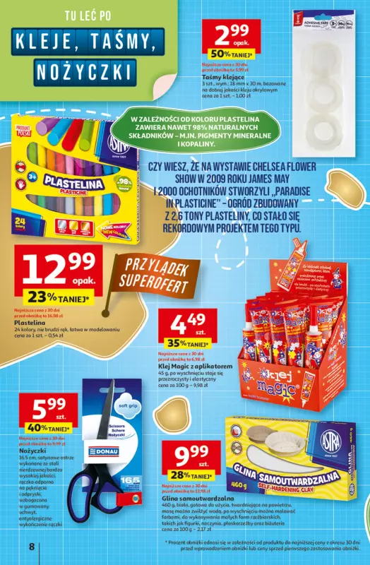 Auchan - gazetka promocyjna Gazetka Odlotowe ceny na start szkoły Hipermarket Auchan  do środy 27.08 - strona 8