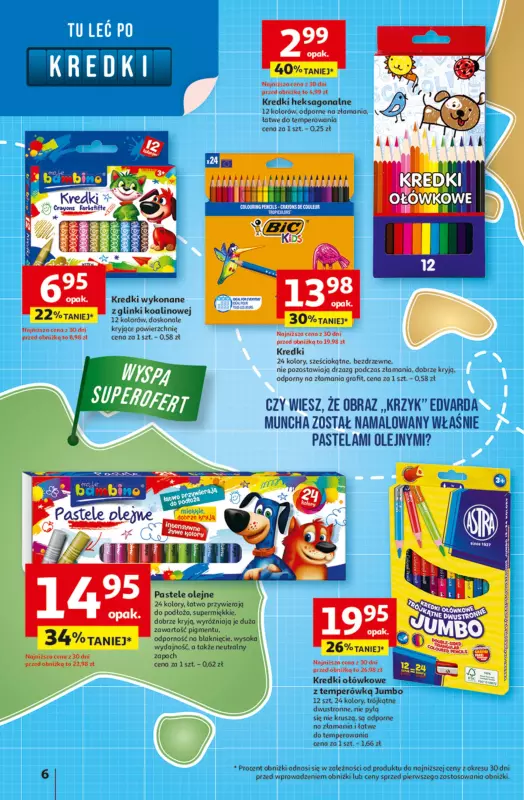 Auchan - gazetka promocyjna Gazetka Odlotowe ceny na start szkoły Hipermarket Auchan  do środy 27.08 - strona 6