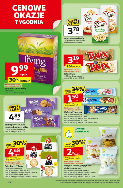 Auchan - gazetka promocyjna Gazetka Odlotowe ceny na start szkoły Hipermarket Auchan od czwartku 21.08 do środy 27.08 - strona 32