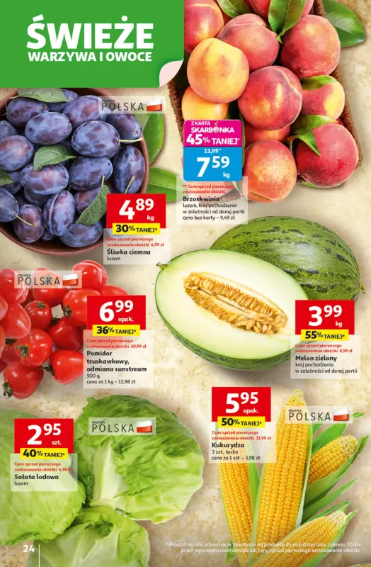Auchan - gazetka promocyjna Gazetka Odlotowe ceny na start szkoły Hipermarket Auchan od czwartku 21.08 do środy 27.08 - strona 24