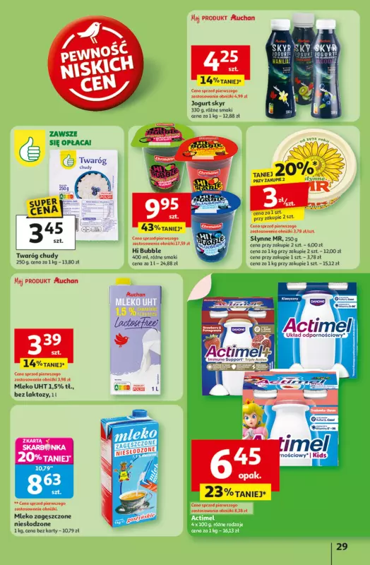 Auchan - gazetka promocyjna Gazetka Odlotowe ceny na start szkoły Hipermarket Auchan od czwartku 21.08 do środy 27.08 - strona 29