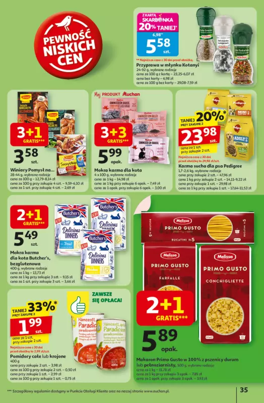 Auchan - gazetka promocyjna Gazetka Odlotowe ceny na start szkoły Hipermarket Auchan od czwartku 21.08 do środy 27.08 - strona 35