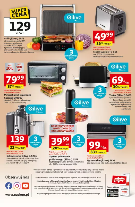 Auchan - gazetka promocyjna Gazetka Wznosimy śniadania na wyższy poziom Hipermarket Auchan  do środy 03.09 - strona 2