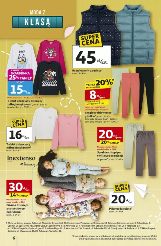 Auchan - gazetka promocyjna Gazetka Odlotowe ceny na start szkoły Hipermarket Auchan  do środy 03.09 - strona 6