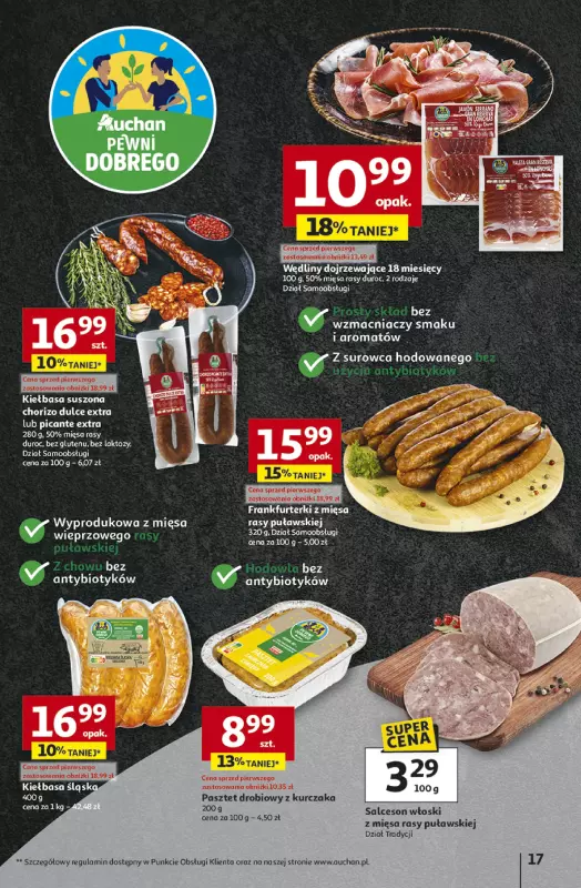 Auchan - gazetka promocyjna Gazetka Odlotowe ceny na start szkoły Hipermarket Auchan od czwartku 28.08 do środy 03.09 - strona 17