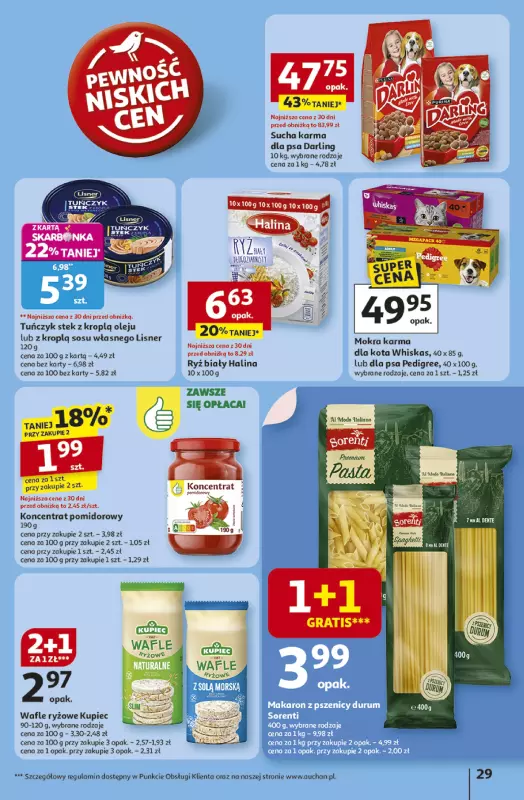 Auchan - gazetka promocyjna Gazetka Odlotowe ceny na start szkoły Hipermarket Auchan od czwartku 28.08 do środy 03.09 - strona 29