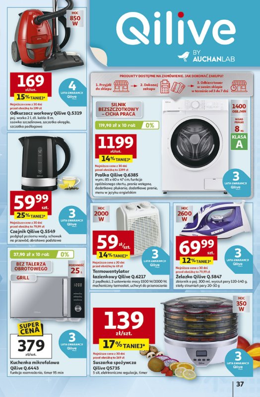 Auchan - gazetka promocyjna Gazetka Odlotowe ceny na start szkoły Hipermarket Auchan  do środy 03.09 - strona 37