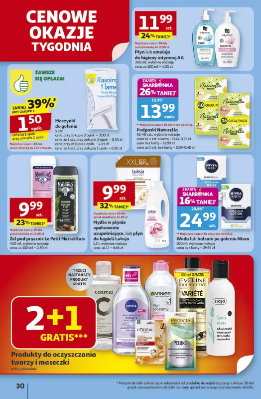 Auchan - gazetka promocyjna Gazetka Odlotowe ceny na start szkoły Hipermarket Auchan  do środy 03.09 - strona 30