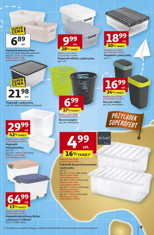 Auchan - gazetka promocyjna Gazetka Odlotowe ceny na start szkoły Hipermarket Auchan od czwartku 28.08 do środy 03.09 - strona 9