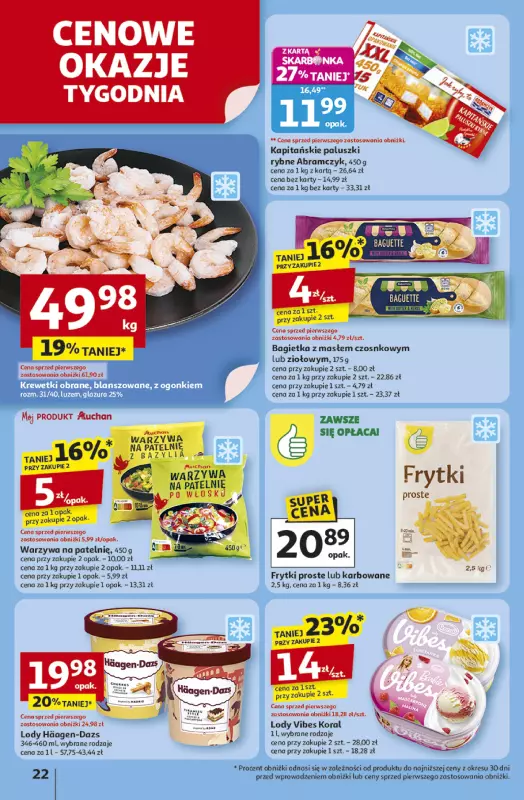 Auchan - gazetka promocyjna Gazetka Odlotowe ceny na start szkoły Hipermarket Auchan od czwartku 28.08 do środy 03.09 - strona 22