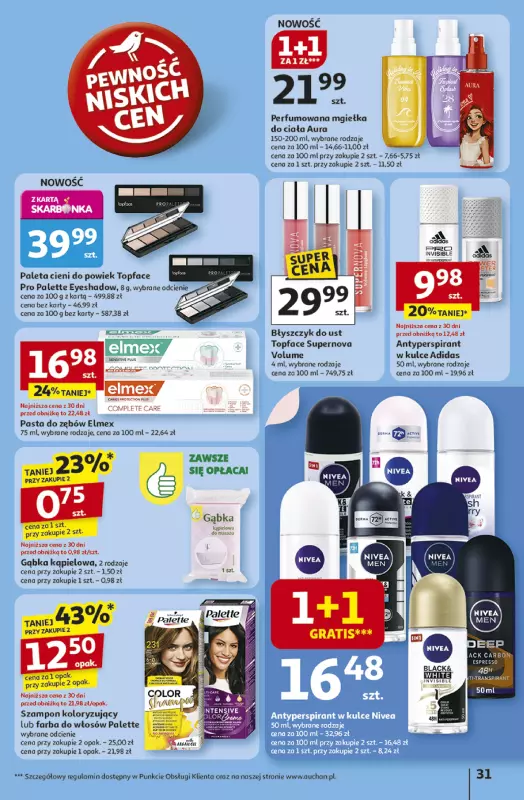 Auchan - gazetka promocyjna Gazetka Odlotowe ceny na start szkoły Hipermarket Auchan  do środy 03.09 - strona 31
