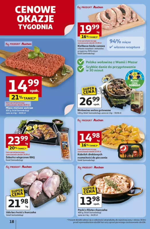 Auchan - gazetka promocyjna Gazetka Odlotowe ceny na start szkoły Hipermarket Auchan od czwartku 28.08 do środy 03.09 - strona 18