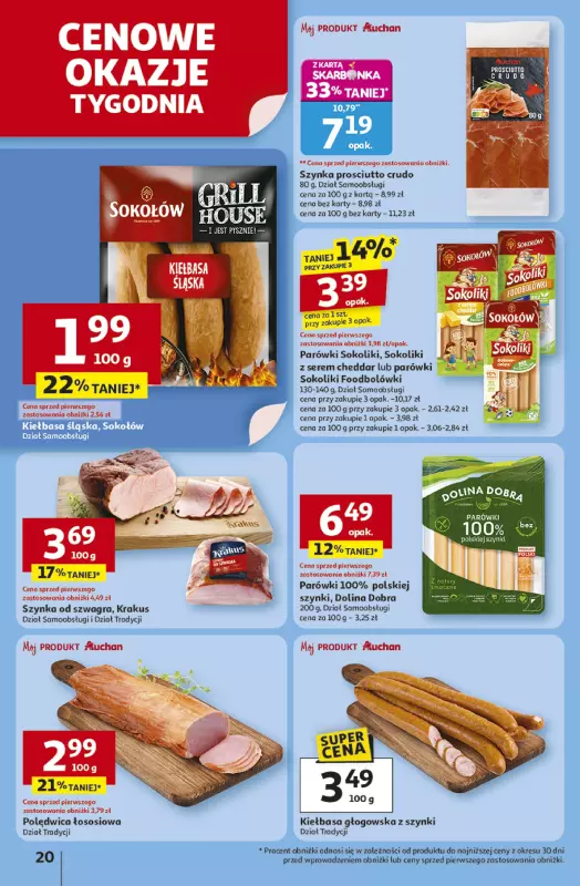 Auchan - gazetka promocyjna Gazetka Odlotowe ceny na start szkoły Hipermarket Auchan od czwartku 28.08 do środy 03.09 - strona 20