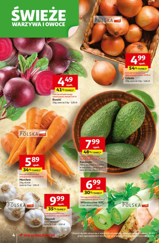 Auchan - gazetka promocyjna Odlotowe ceny na start szkoły Supermarket od czwartku 04.09 do środy 10.09 - strona 4