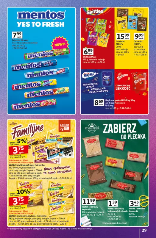 Auchan - gazetka promocyjna Znane marki duży wybór Hipermarket od czwartku 04.09 do środy 10.09 - strona 29