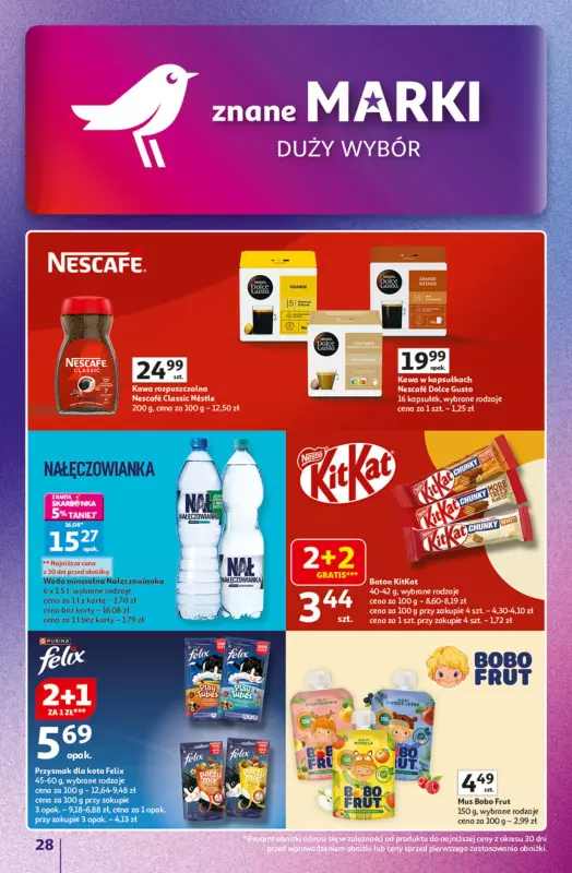Auchan - gazetka promocyjna Znane marki duży wybór Hipermarket od czwartku 04.09 do środy 10.09 - strona 28