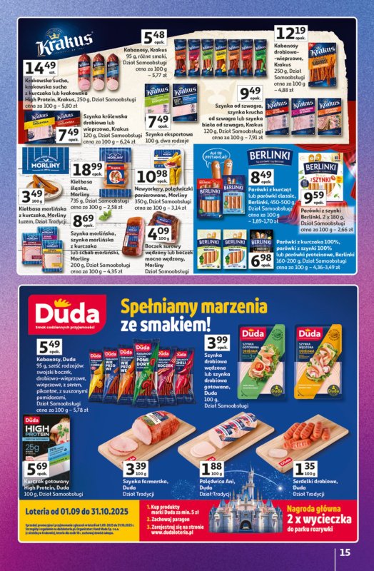 Auchan - gazetka promocyjna Znane marki duży wybór Hipermarket  do środy 10.09 - strona 15
