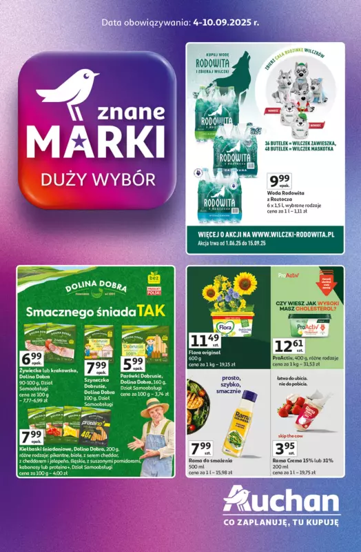Auchan - gazetka promocyjna Znane marki duży wybór Hipermarket od czwartku 04.09 do środy 10.09