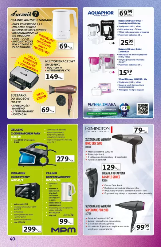 Auchan - gazetka promocyjna Znane marki duży wybór Hipermarket od czwartku 04.09 do środy 10.09 - strona 40