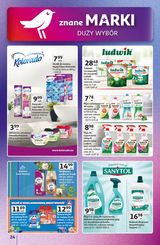 Auchan - gazetka promocyjna Znane marki duży wybór Hipermarket  do środy 10.09 - strona 24