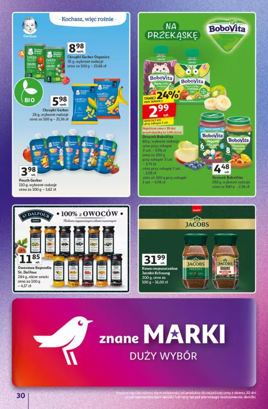 Auchan - gazetka promocyjna Znane marki duży wybór Hipermarket od czwartku 04.09 do środy 10.09 - strona 30