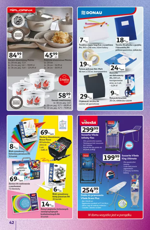 Auchan - gazetka promocyjna Znane marki duży wybór Hipermarket od czwartku 04.09 do środy 10.09 - strona 42