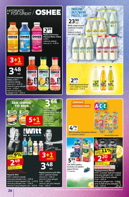 Auchan - gazetka promocyjna Znane marki duży wybór Hipermarket od czwartku 04.09 do środy 10.09 - strona 26