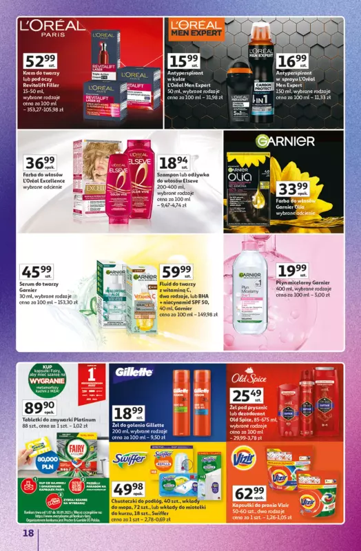 Auchan - gazetka promocyjna Znane marki duży wybór Hipermarket od czwartku 04.09 do środy 10.09 - strona 18