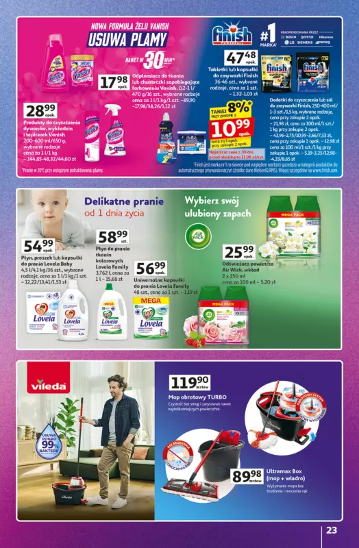 Auchan - gazetka promocyjna Znane marki duży wybór Hipermarket od czwartku 04.09 do środy 10.09 - strona 23