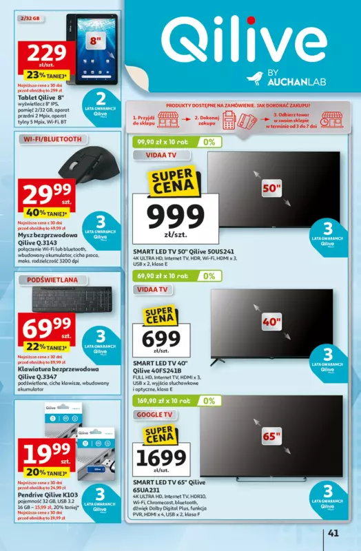 Auchan - gazetka promocyjna Odlotowe ceny na start szkoły Hipermarket od czwartku 04.09 do środy 10.09 - strona 40
