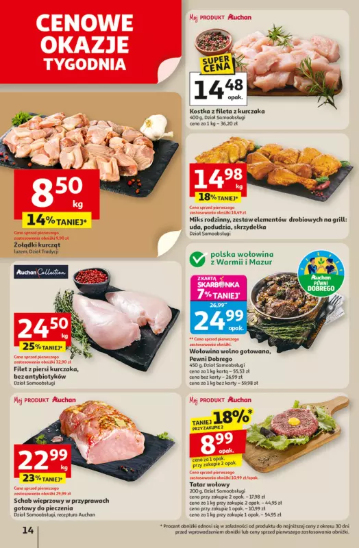 Auchan - gazetka promocyjna Odlotowe ceny na start szkoły Hipermarket od czwartku 04.09 do środy 10.09 - strona 14
