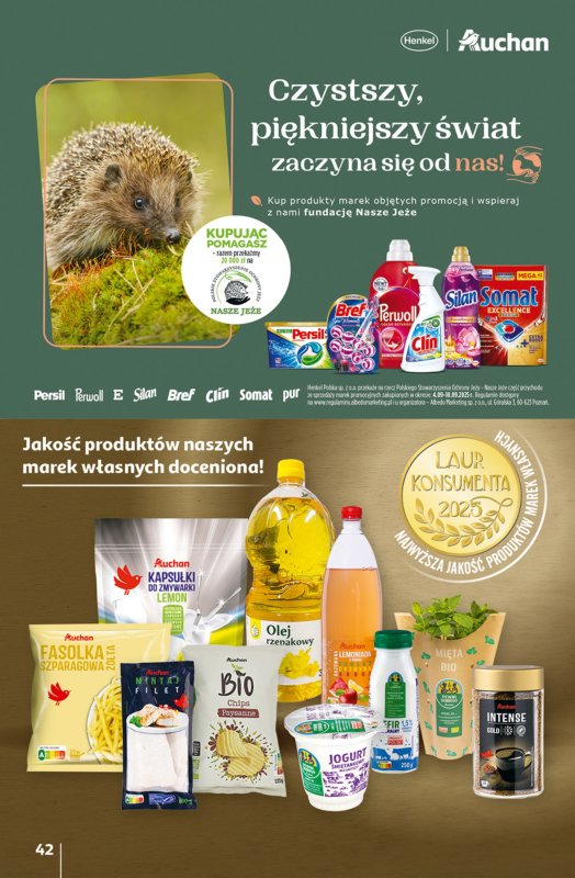 Auchan - gazetka promocyjna Odlotowe ceny na start szkoły Hipermarket  do środy 10.09 - strona 41