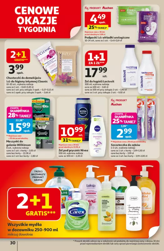 Auchan - gazetka promocyjna Odlotowe ceny na start szkoły Hipermarket od czwartku 04.09 do środy 10.09 - strona 30