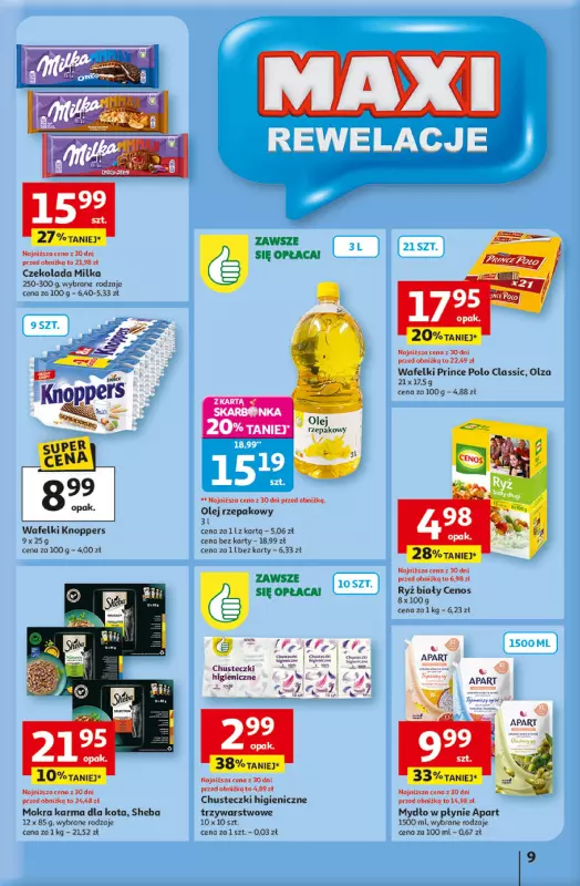 Auchan - gazetka promocyjna Odlotowe ceny na start szkoły Hipermarket od czwartku 04.09 do środy 10.09 - strona 9