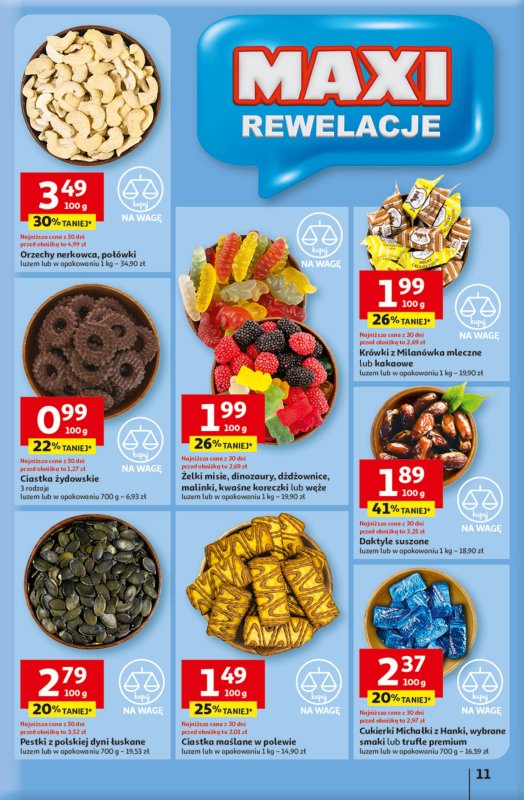 Auchan - gazetka promocyjna Odlotowe ceny na start szkoły Hipermarket  do środy 10.09 - strona 11