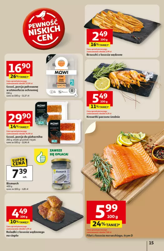 Auchan - gazetka promocyjna Odlotowe ceny na start szkoły Hipermarket  do środy 10.09 - strona 15
