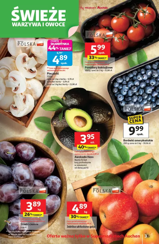 Auchan - gazetka promocyjna Pewność niskich cen Supermarket od czwartku 11.09 do środy 17.09 - strona 3