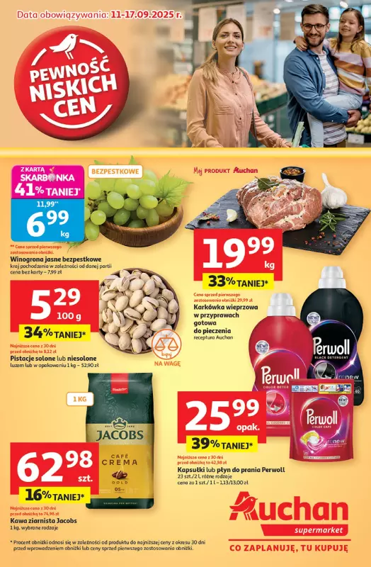 Auchan - gazetka promocyjna Pewność niskich cen Supermarket od czwartku 11.09 do środy 17.09