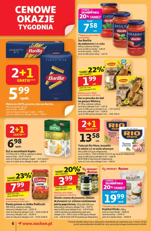 Auchan - gazetka promocyjna Pewność niskich cen Supermarket  do środy 17.09 - strona 6