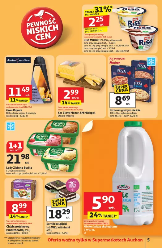 Auchan - gazetka promocyjna Pewność niskich cen Supermarket od czwartku 11.09 do środy 17.09 - strona 5