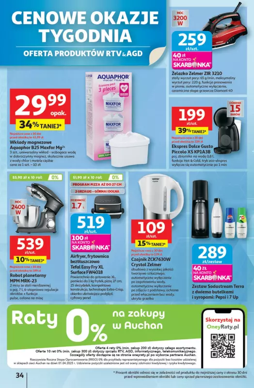 Auchan - gazetka promocyjna Pewność niskich cen Hipermarket od czwartku 11.09 do środy 17.09 - strona 34