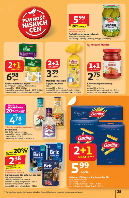 Auchan - gazetka promocyjna Pewność niskich cen Hipermarket  do środy 17.09 - strona 25