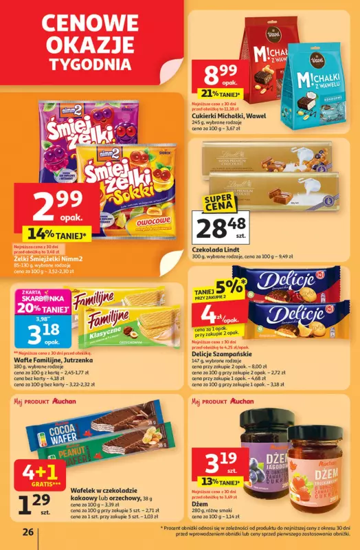 Auchan - gazetka promocyjna Pewność niskich cen Hipermarket od czwartku 11.09 do środy 17.09 - strona 26