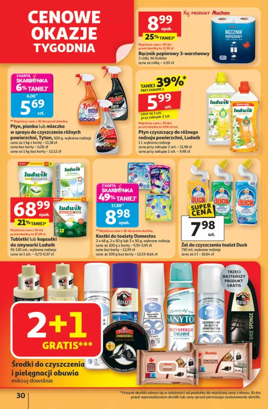 Auchan - gazetka promocyjna Pewność niskich cen Hipermarket od czwartku 11.09 do środy 17.09 - strona 30