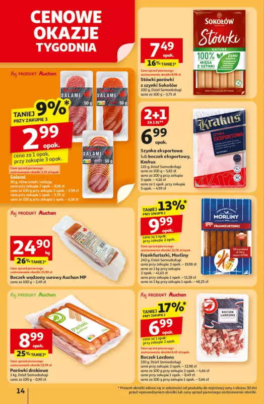 Auchan - gazetka promocyjna Pewność niskich cen Hipermarket od czwartku 11.09 do środy 17.09 - strona 14