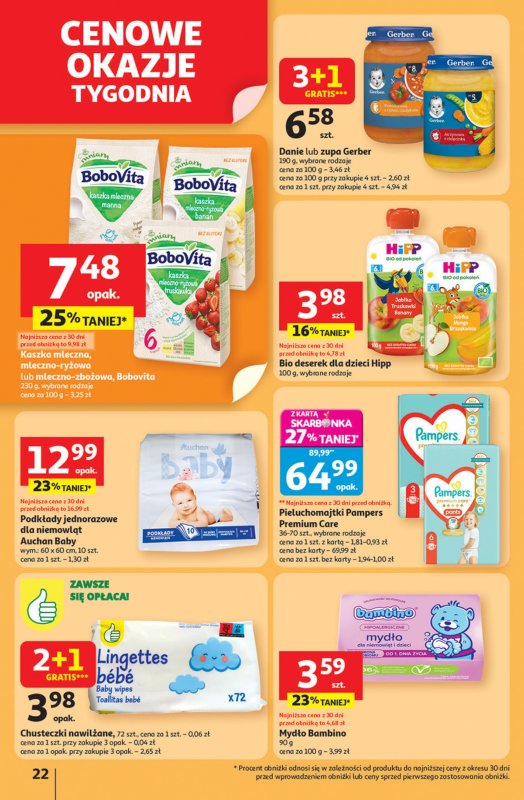 Auchan - gazetka promocyjna Pewność niskich cen Hipermarket  do środy 17.09 - strona 22