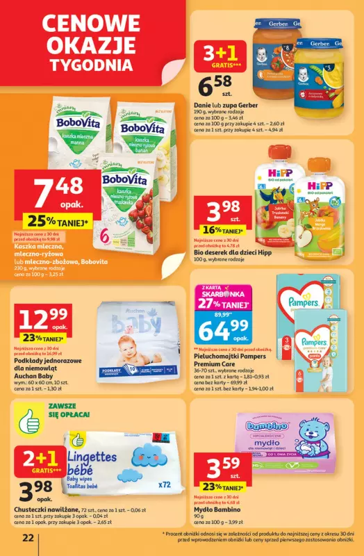 Auchan - gazetka promocyjna Pewność niskich cen Hipermarket od czwartku 11.09 do środy 17.09 - strona 22