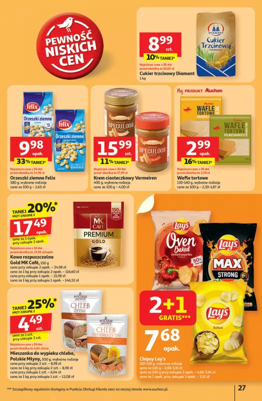 Auchan - gazetka promocyjna Pewność niskich cen Hipermarket od czwartku 11.09 do środy 17.09 - strona 27