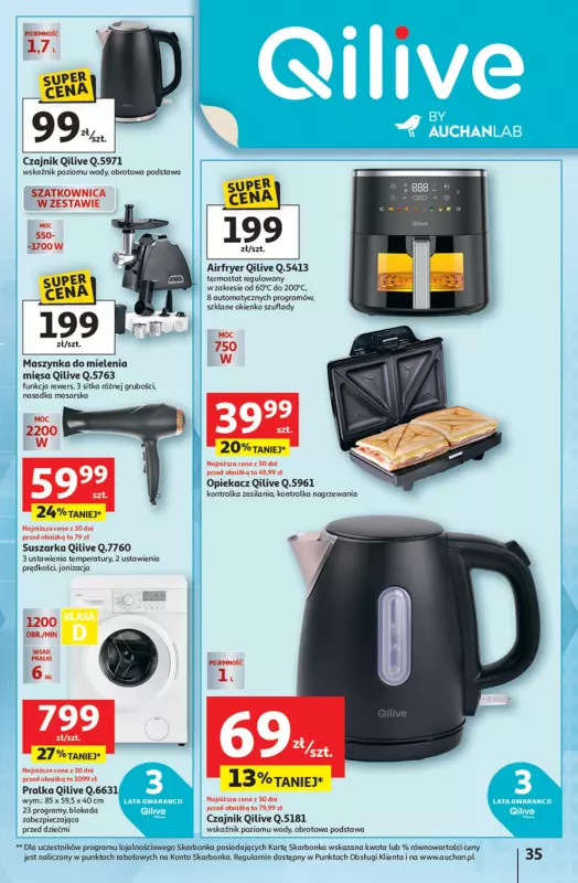 Auchan - gazetka promocyjna Pewność niskich cen Hipermarket od czwartku 11.09 do środy 17.09 - strona 35