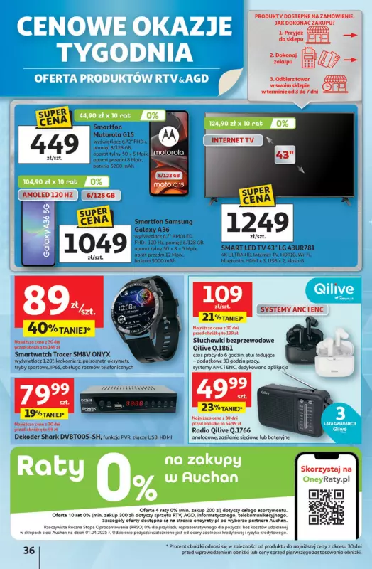Auchan - gazetka promocyjna Pewność niskich cen Hipermarket od czwartku 11.09 do środy 17.09 - strona 36